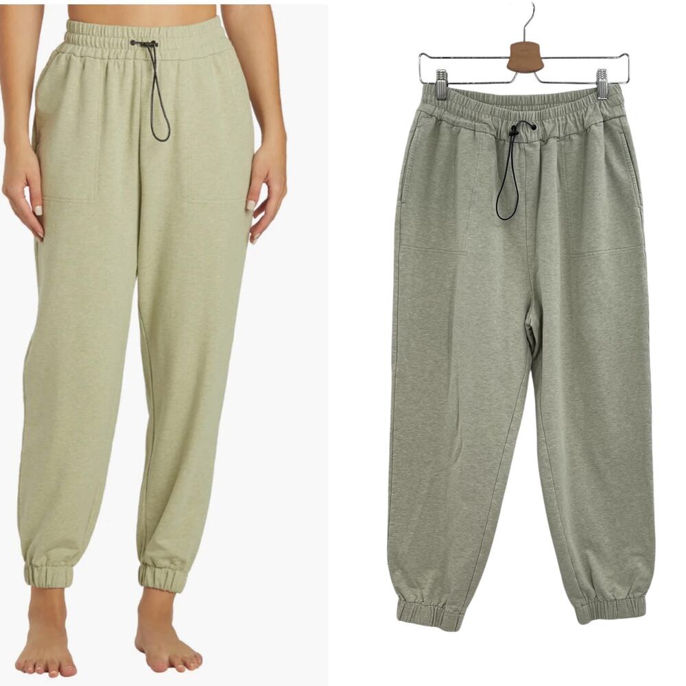Varley Nevada Pants Sage‎ Green Jogger Sweatpants Drawstring Women Medium
